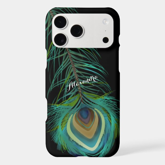 Personalised Peacock Feathers  (Back)