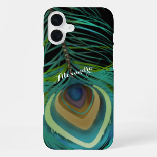 Personalised Peacock Feathers iPhone case