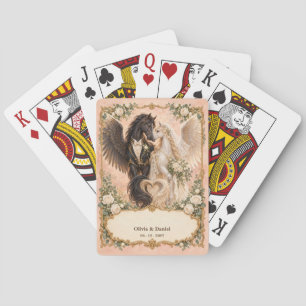 Personalised Pegasus Bride and Groom Wedding Favou Playing Cards