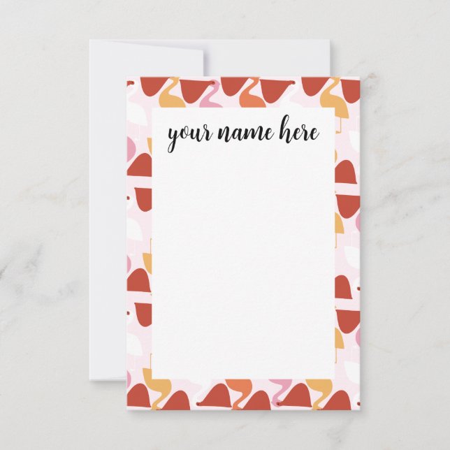 Personalised Pelican Notecards (Front)
