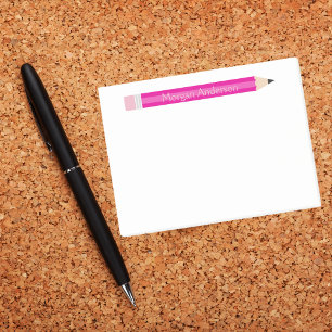 Personalised Pencil Teacher Notepad, Custom  Post-it Notes