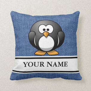Personalised Penguin Cushion