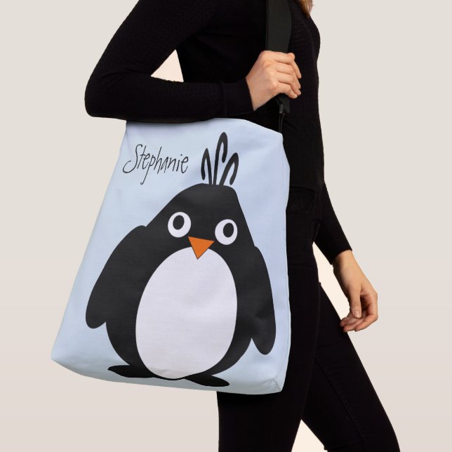 Personalised Penguin Design Crossbody Bag (Close Up)