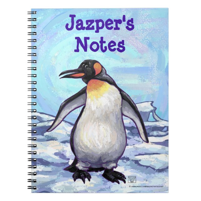 Personalised Penguin Notebook (Front)