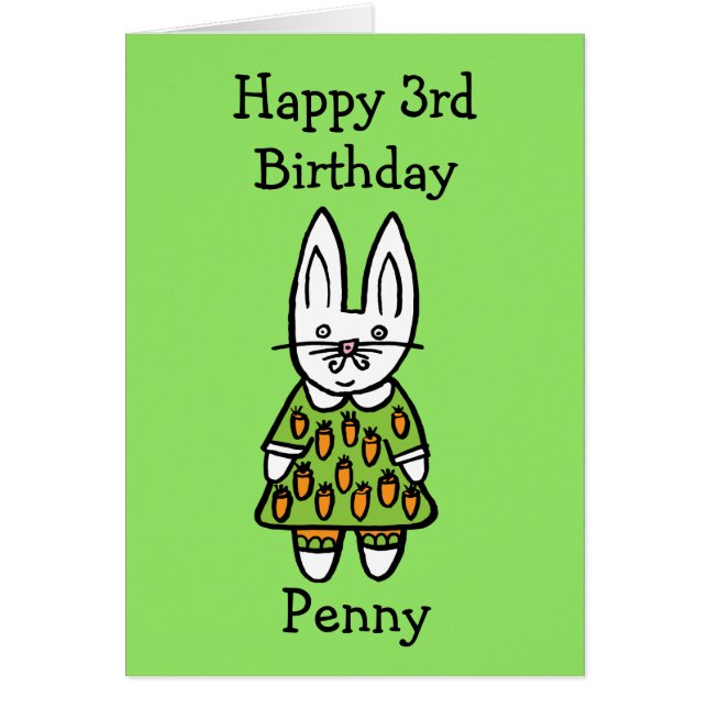 Personalised Penny the Rabbit (Front)