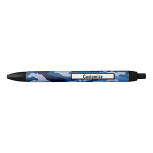 Personalised Pens - Camouflage Blue