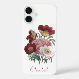 Personalised Peonies  iPhone 16 Case