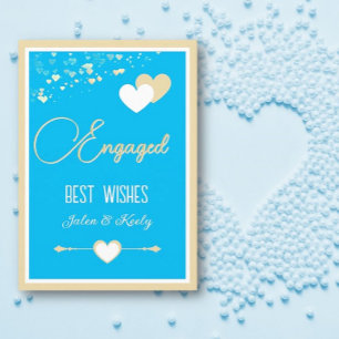 Personalised! Perfect Couples Engagement Card