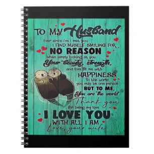 Personalised perfect gift, to my husband letter notebook