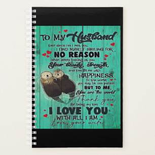 Personalised perfect gift, to my husband letter planner