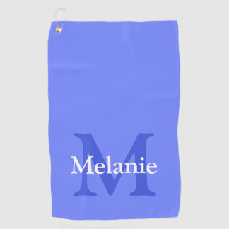 Personalised Periwinkle Golf Towel