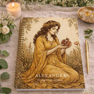 Personalised Persephone Affirmations Journal