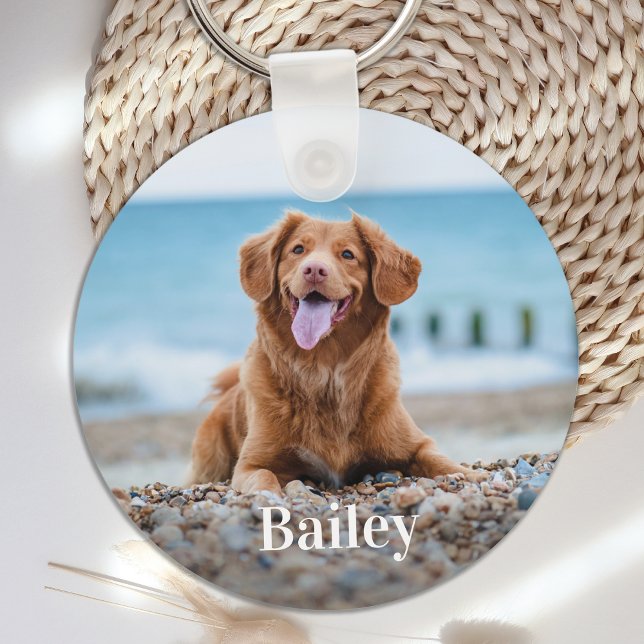 Personalised Pet 2 Photo Dog Lover Key Ring (Creator Uploaded)