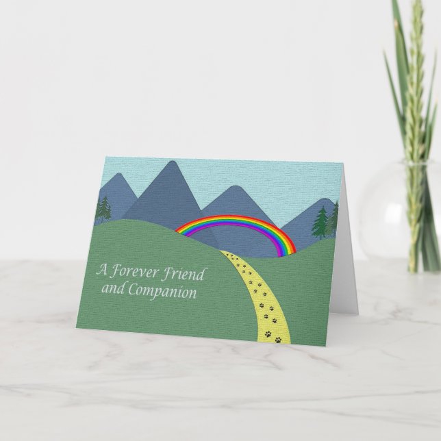 Personalised Pet Bereavement Sympathy Card SPO (Front)