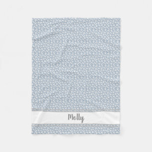 Personalised Pet Blanket - Paw Prints Dog Bones