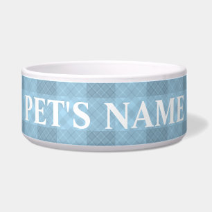 Personalised Pet Blue Bowls