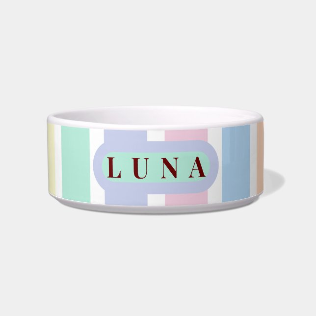 Personalised Pet Bowl with Name (Front)