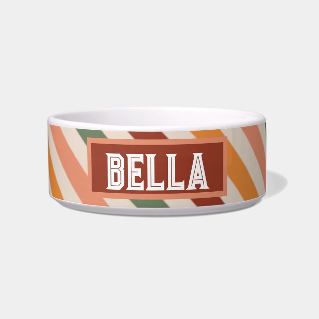 Personalised Pet Bowl with Name (Front)