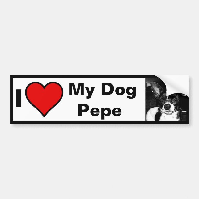 Personalised Pet Bumper Sticker (Front)