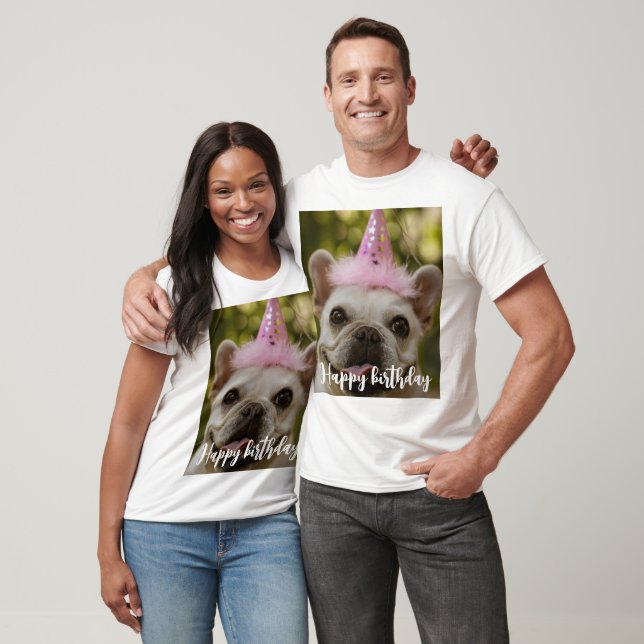  Personalised pet dog birthday  T-Shirt (Unisex)