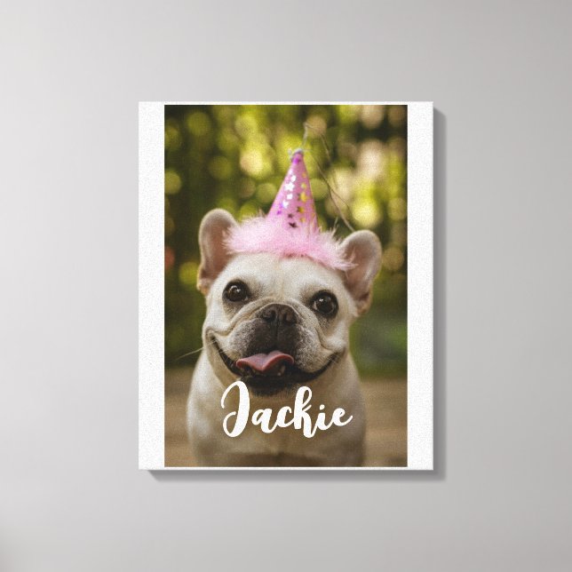  Personalised pet dog Canvas Print (Front)