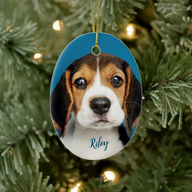 Personalised Pet, Dog Ceramic Tree Decoration (Tree)