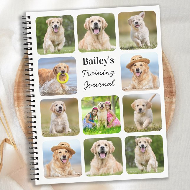 Personalised Pet Dog Lover 11 Photo Collage Notebook (Creator Uploaded)