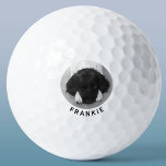 Personalised Pet Dog Photo Name Golf Balls<br><div class="desc">Personalised name photo design.  Replace the dog photo with your own favourite picture of your pet,  and change the name to personalise. Makes and ideal gift for golfing dog lovers!</div>
