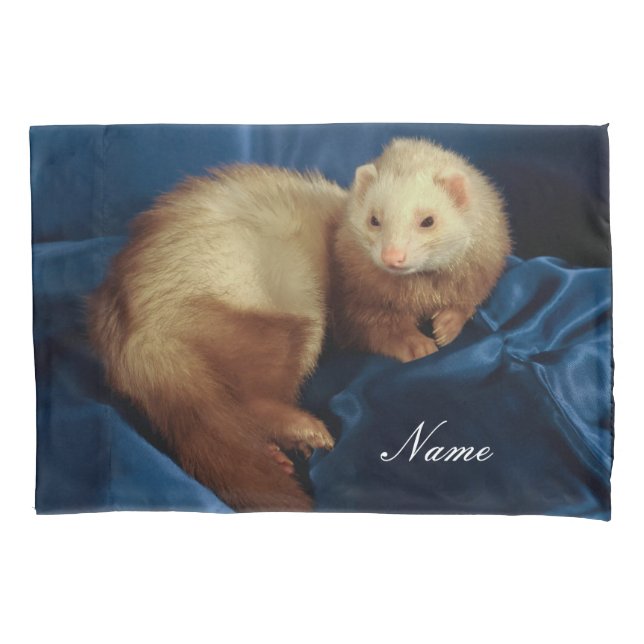 Personalised Pet Ferret Pillowcase (Front)