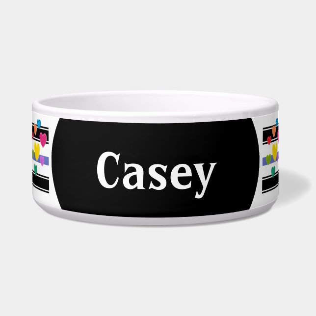 Personalised Pet Food Bowl - HAMbWG (Front)