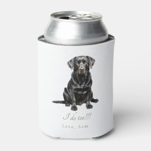 Personalised Pet I do Too!!! Wedding Can Cooler