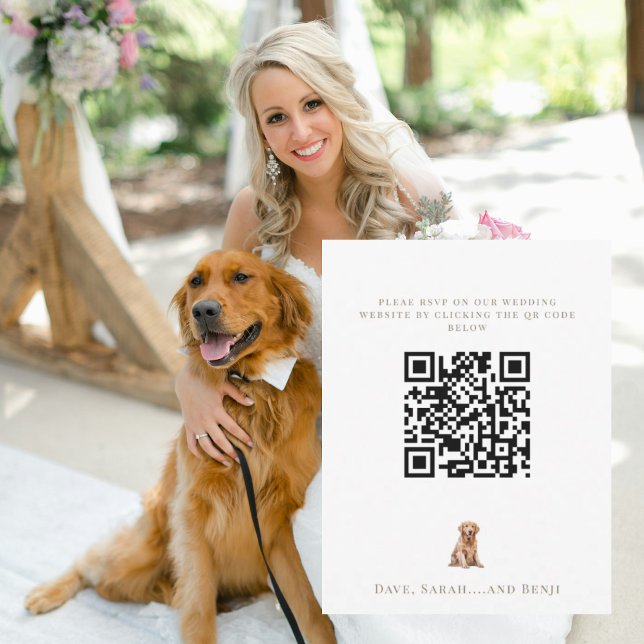 Personalised Pet Image Wedding RSVP Card (Creator Uploaded)