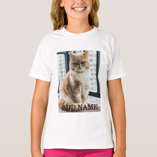 personalised pet kids t-shirt create your own (Front)