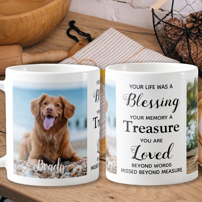 Personalised Pet Loss Keepsake Dog Memorial Photo Coffee Mug (Creator Uploaded)