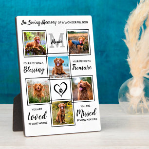 Personalised Pet Loss Keepsake Pet Memorial Photo Plaque