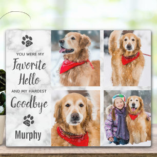Personalised Pet Loss Keepsake Pet Memorial Photo Plaque