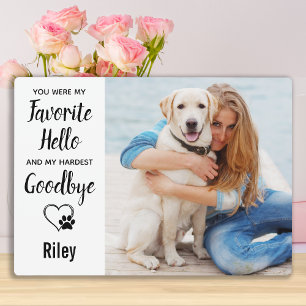 Personalised Pet Loss Keepsake Pet Memorial Plaque