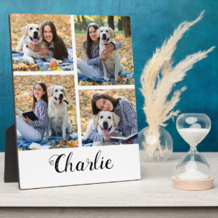 Personalised Pet Lover Photo Collage Dog Plaque