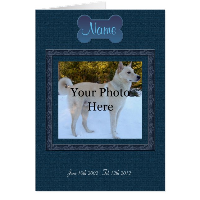 Personalised Pet Memorial (Front)