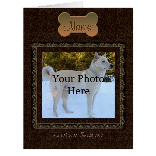 Personalised Pet Memorial (Front)