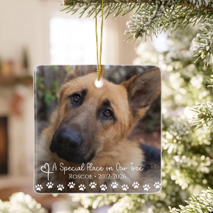 Personalised Pet Memorial Christmas Ceramic Ornament