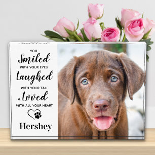 Personalised Pet Memorial Dog Remembrance  Photo B Block