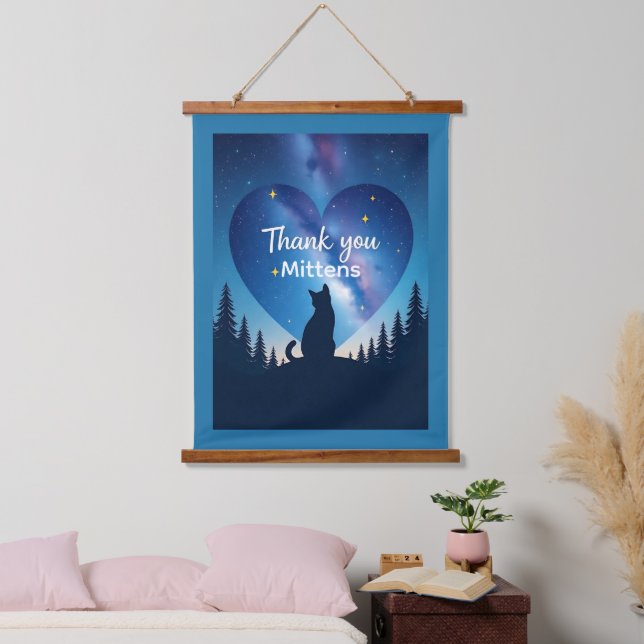 Personalised Pet Memorial  Hanging Tapestry (Bedroom)