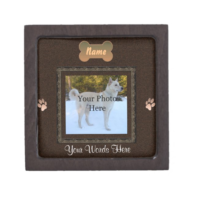 Personalised Pet Memorial Keepsake Box (Front)
