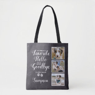 Personalised Pet Memorial Keepsake Photo Collage Tote Bag