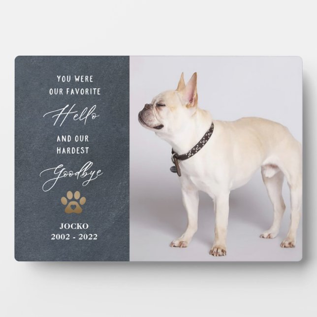 Personalised Pet Memorial Pet Loss Photo Collage Plaque (Front)
