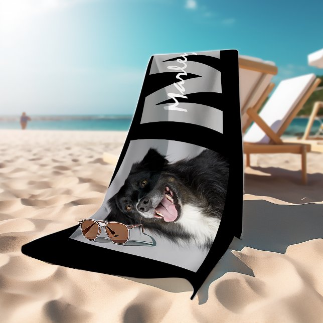 Personalised Pet Memorial Photo Bath Towel (Creator Uploaded)