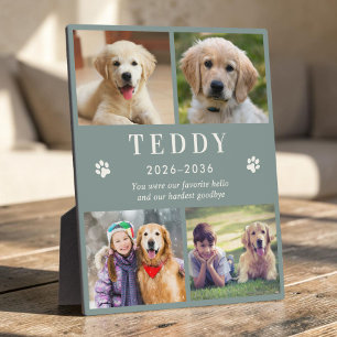 Personalised Pet Memorial Photo Collage Plaque