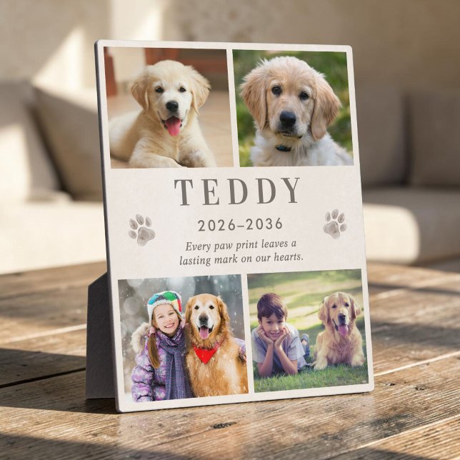 Personalised Pet Memorial Photo Collage Plaque (Personalized Pet Memorial Photo Collage Plaque)