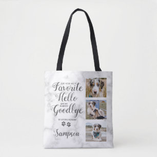 Personalised Pet Memorial Photo Collage Tote Bag